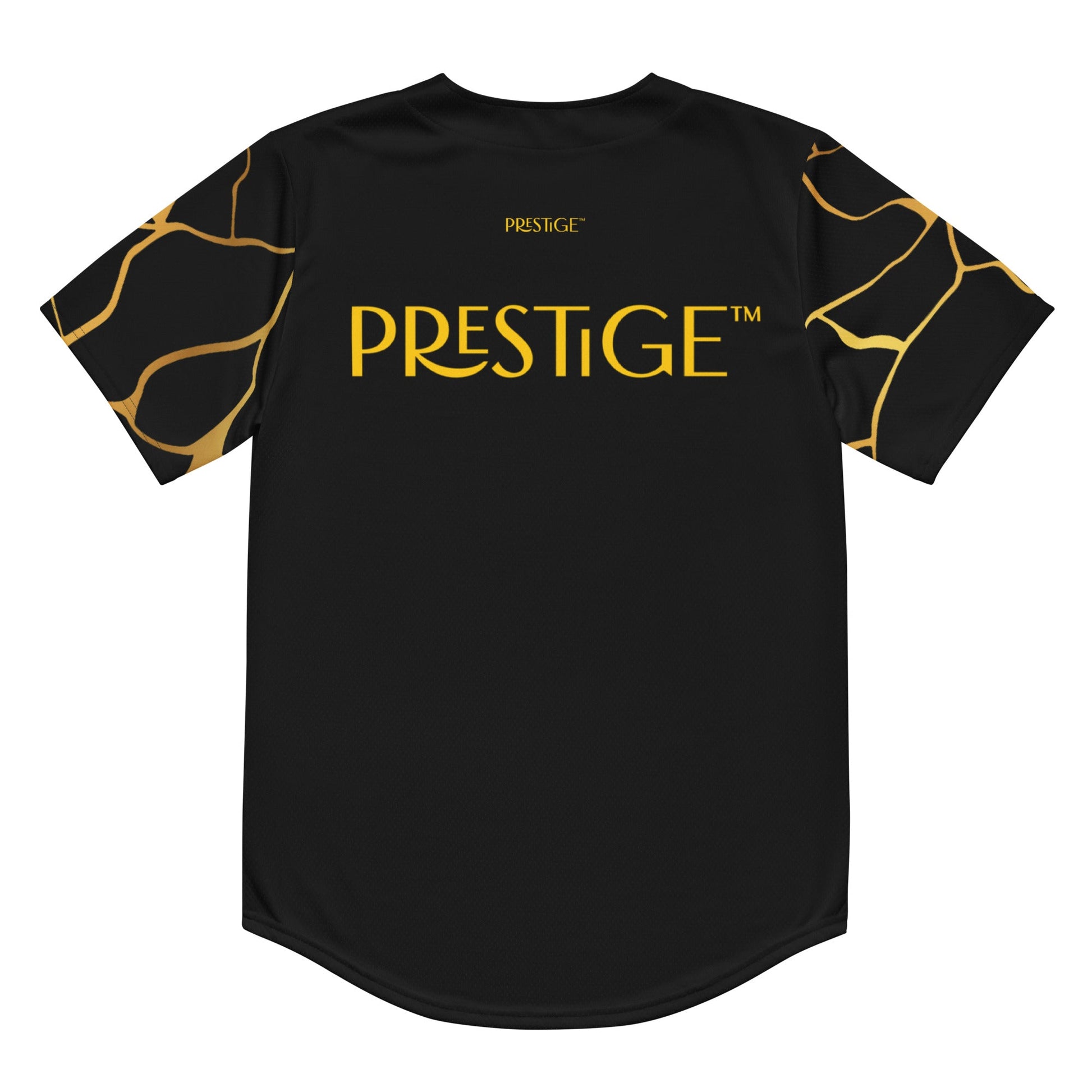 Maillot de baseball recyclé Prestige™ Noir et Or Filament - Prestige SXM