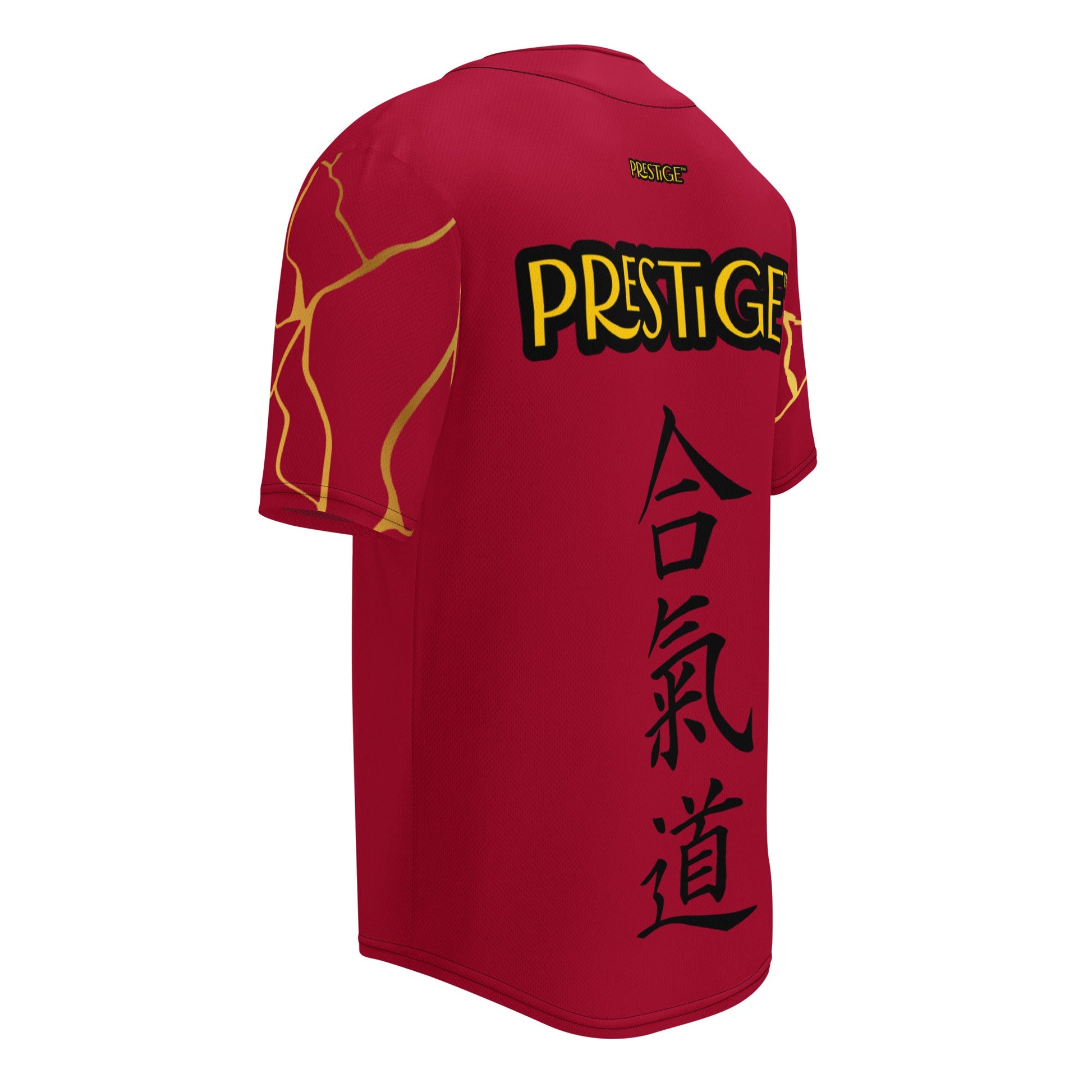 Maillot de baseball recyclé Prestige™ Vin et Or Filament - Prestige SXM