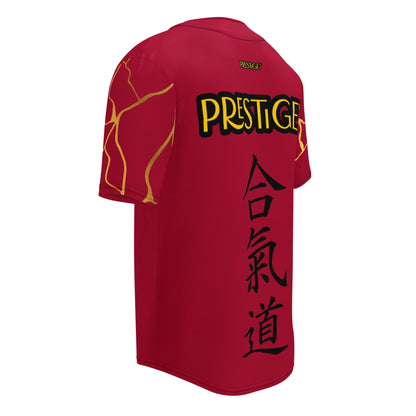 Maillot de baseball recyclé Prestige™ Vin et Or Filament - Prestige SXM