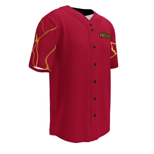 Maillot de baseball recyclé Prestige™ Vin et Or Filament - Prestige SXM