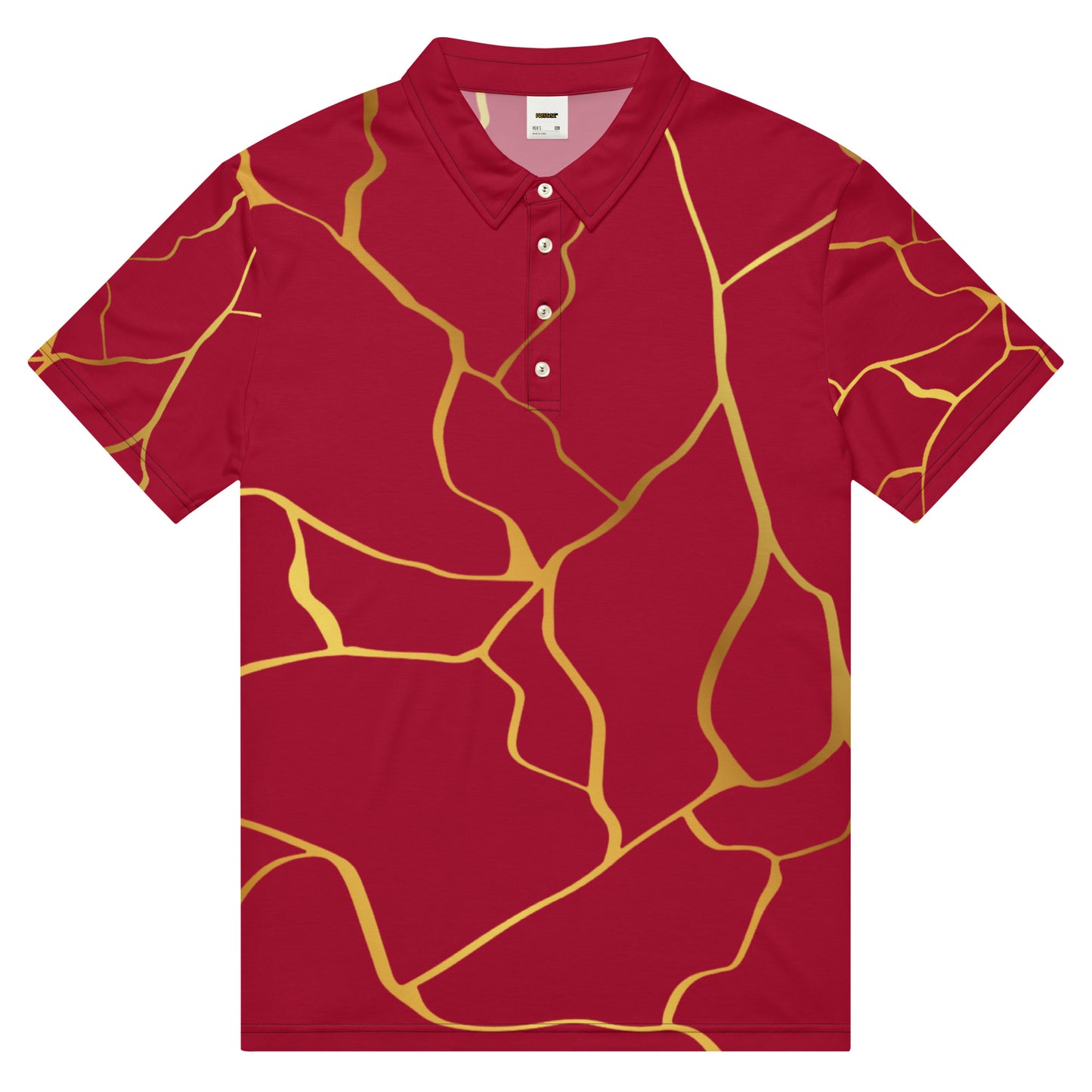 Polo cintré homme Prestige™ Vin et Or Filament