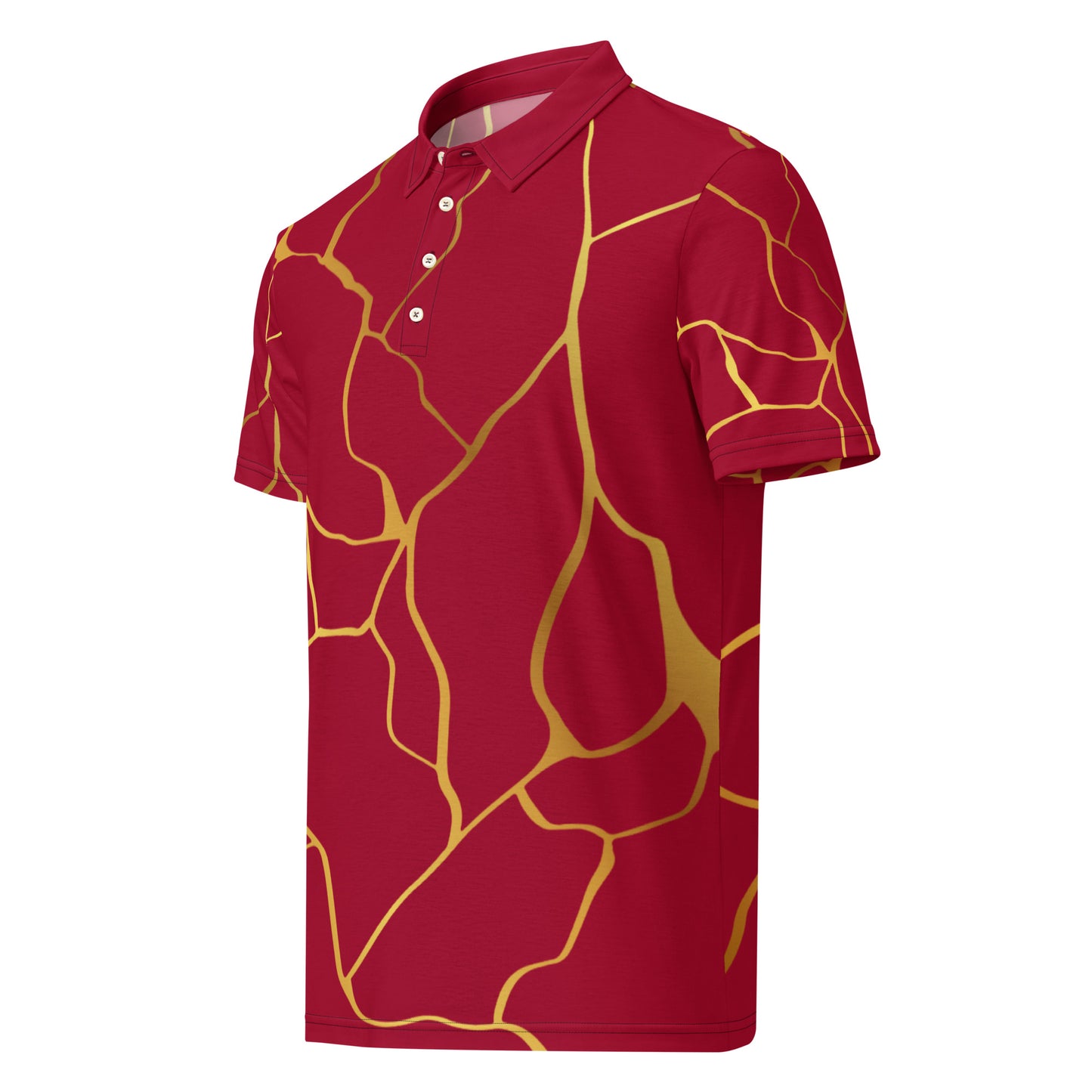 Polo cintré homme Prestige™ Vin et Or Filament