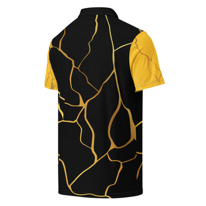 Polo cintré homme Prestige™ Noir Jaune et Or Filament