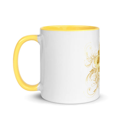 Mug Prestige™ Blanc à Intérieur Coloré Cœur d'or - Prestige SXM