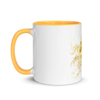 Mug Prestige™ Blanc à Intérieur Coloré Cœur d'or - Prestige SXM