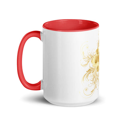 Mug Prestige™ Blanc à Intérieur Coloré Cœur d'or - Prestige SXM