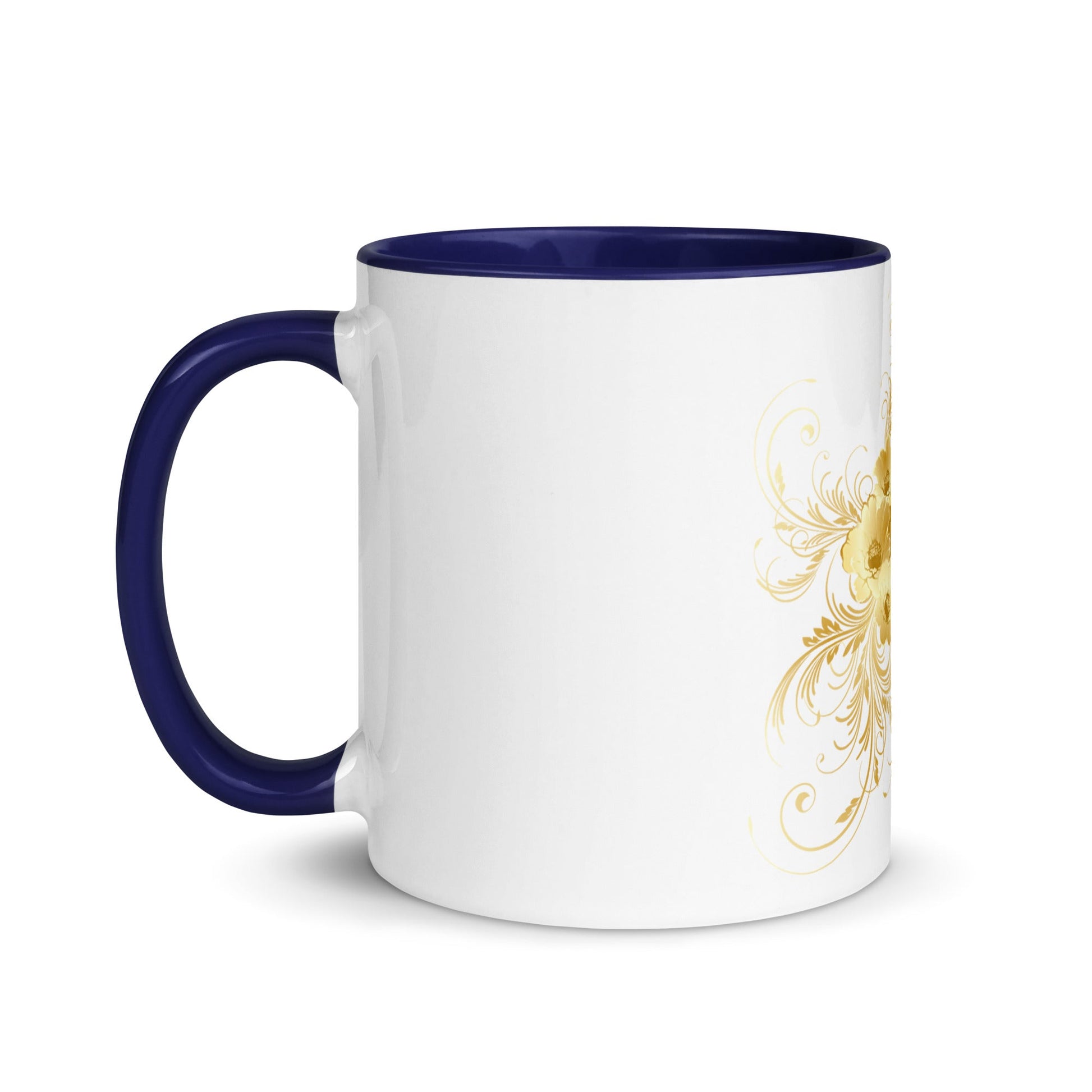 Mug Prestige™ Blanc à Intérieur Coloré Cœur d'or - Prestige SXM