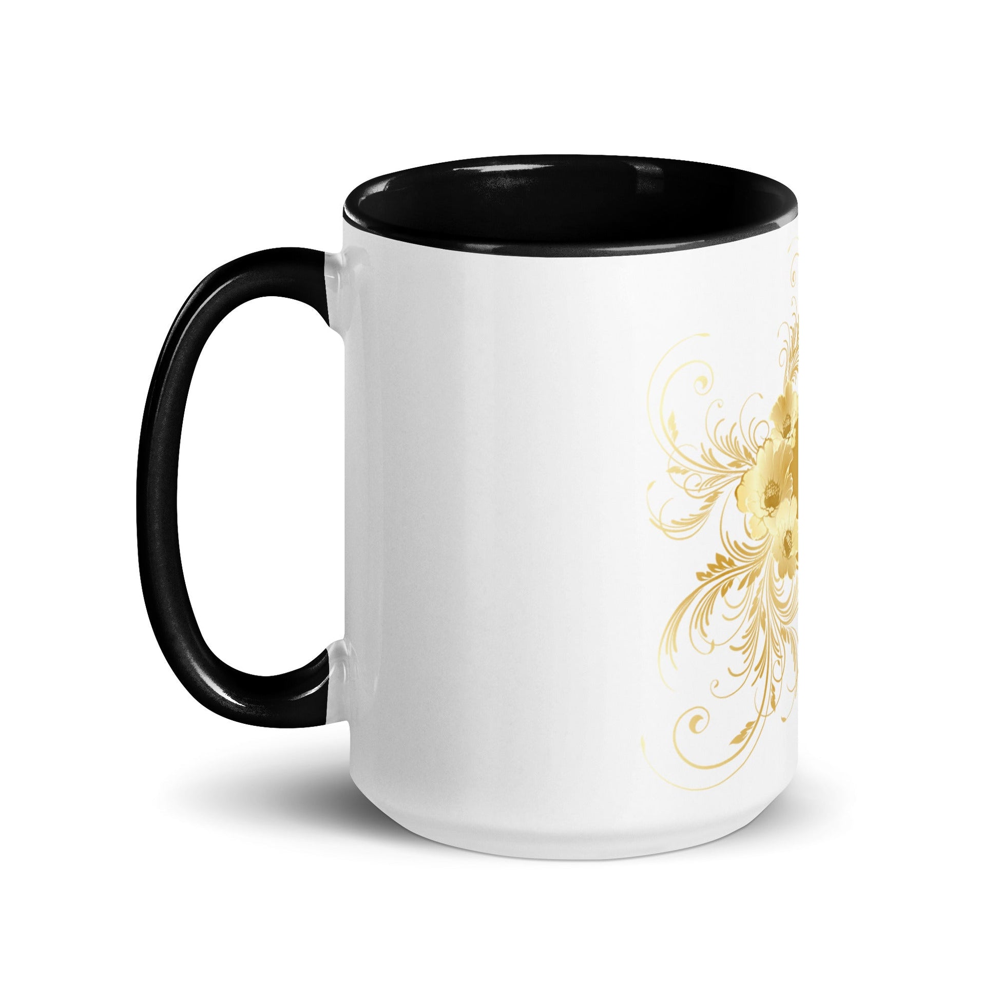 Mug Prestige™ Blanc à Intérieur Coloré Cœur d'or - Prestige SXM