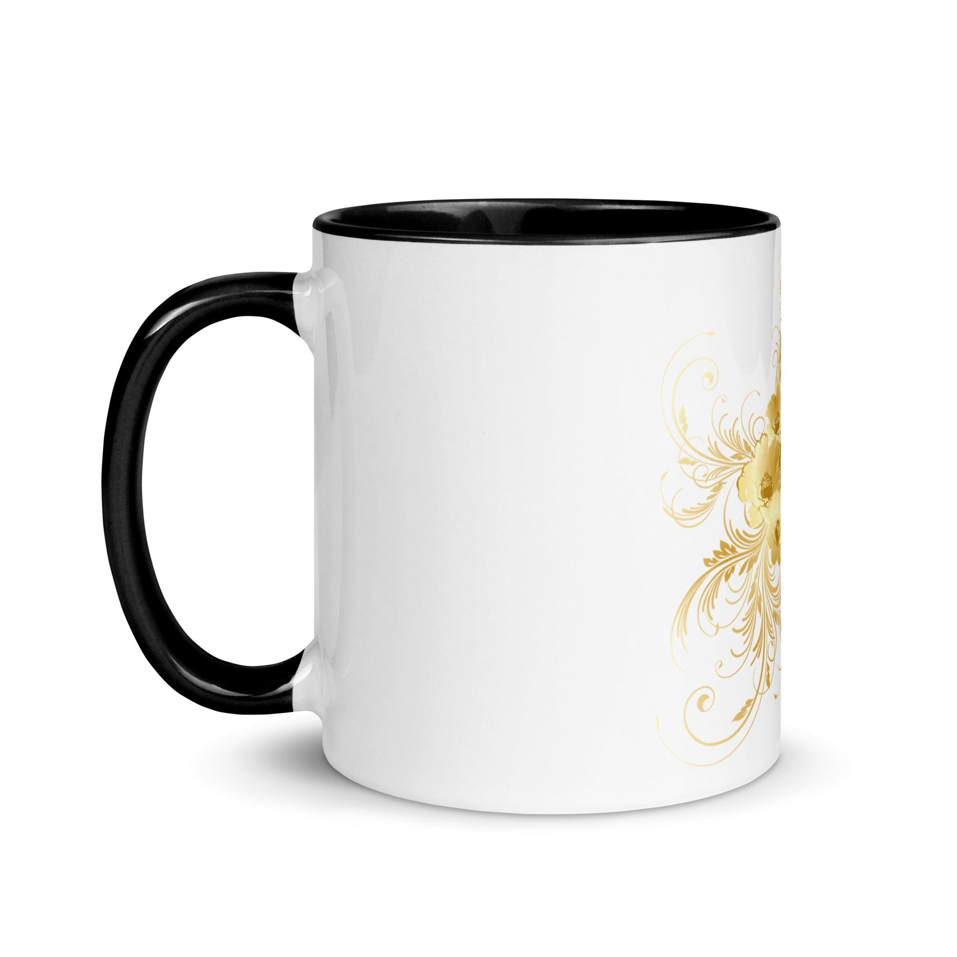 Mug Prestige™ Blanc à Intérieur Coloré Cœur d'or - Prestige SXM