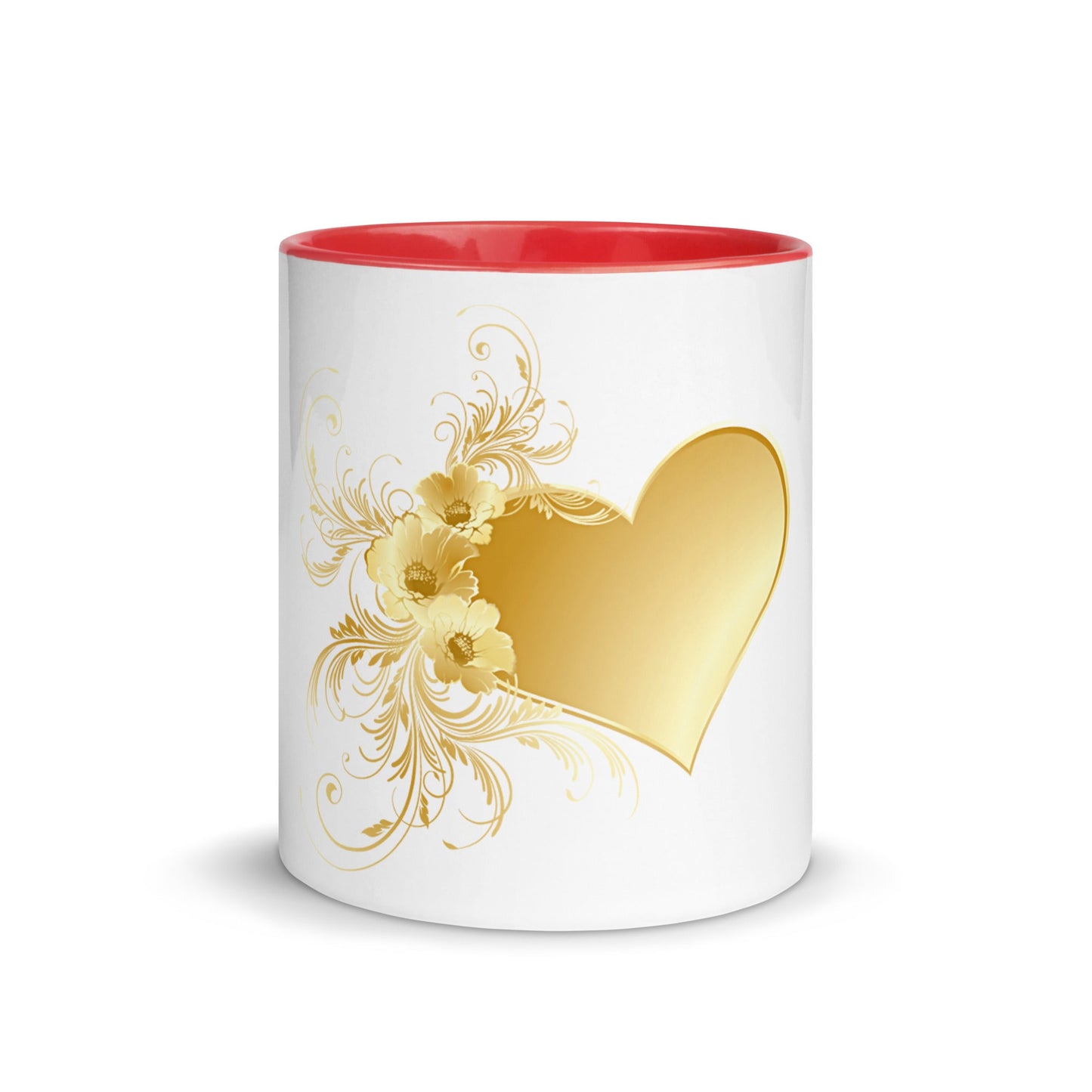 Mug Prestige™ Blanc à Intérieur Coloré Cœur d'or - Prestige SXM