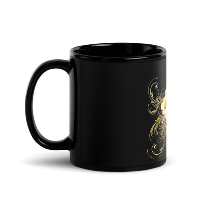 Mug Prestige™ Noir Brillant Coeur D'Or - Prestige SXM