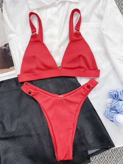 2 Pcs Brazilian Swimwear Set