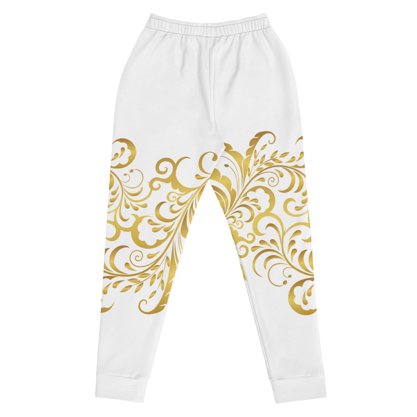 Pantalon de Jogging Prestige™ Blanc et Or Floraison Pour Femme - Prestige SXM