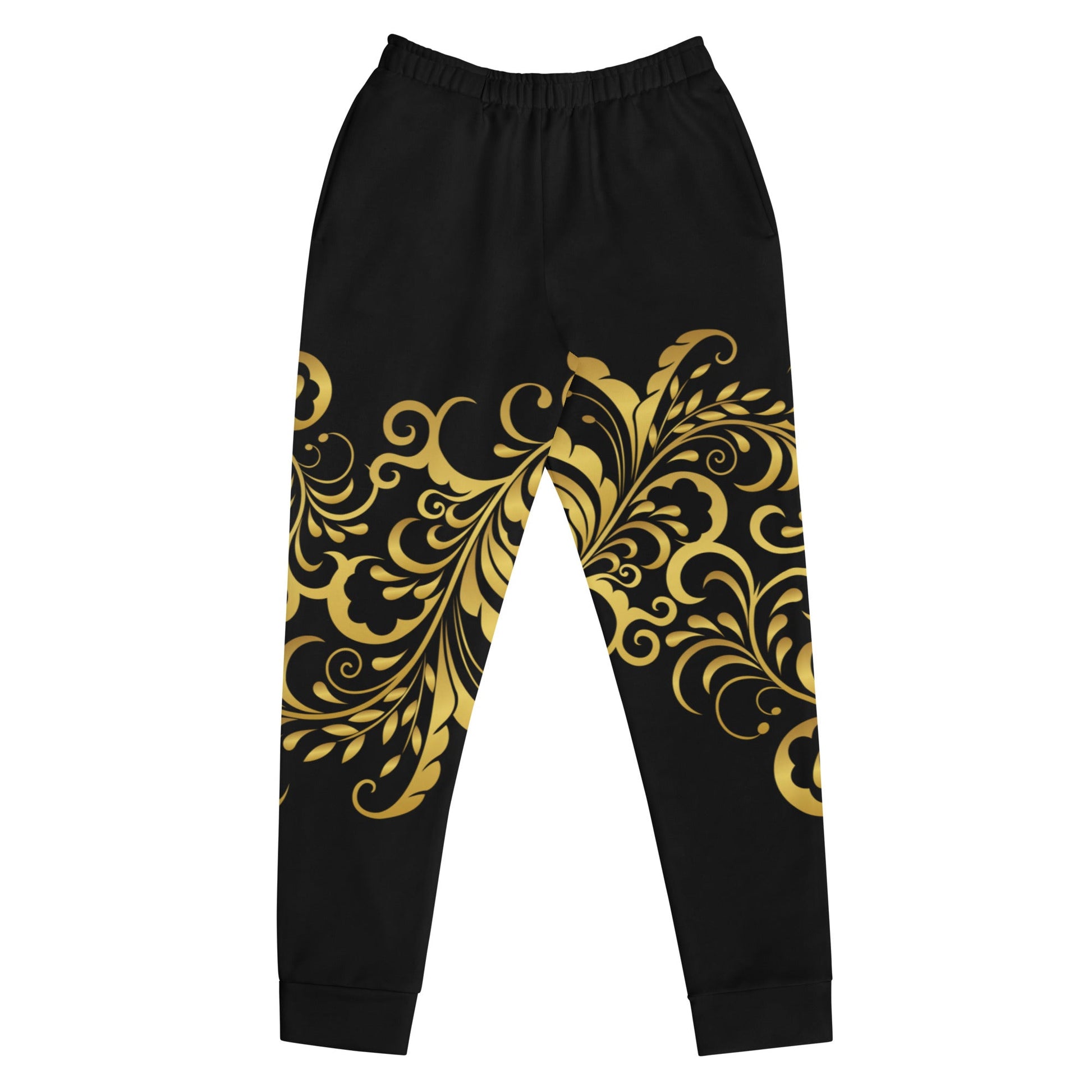 Pantalon de Jogging Prestige™ Noir et Or Floraison Pour Femme - Prestige SXM