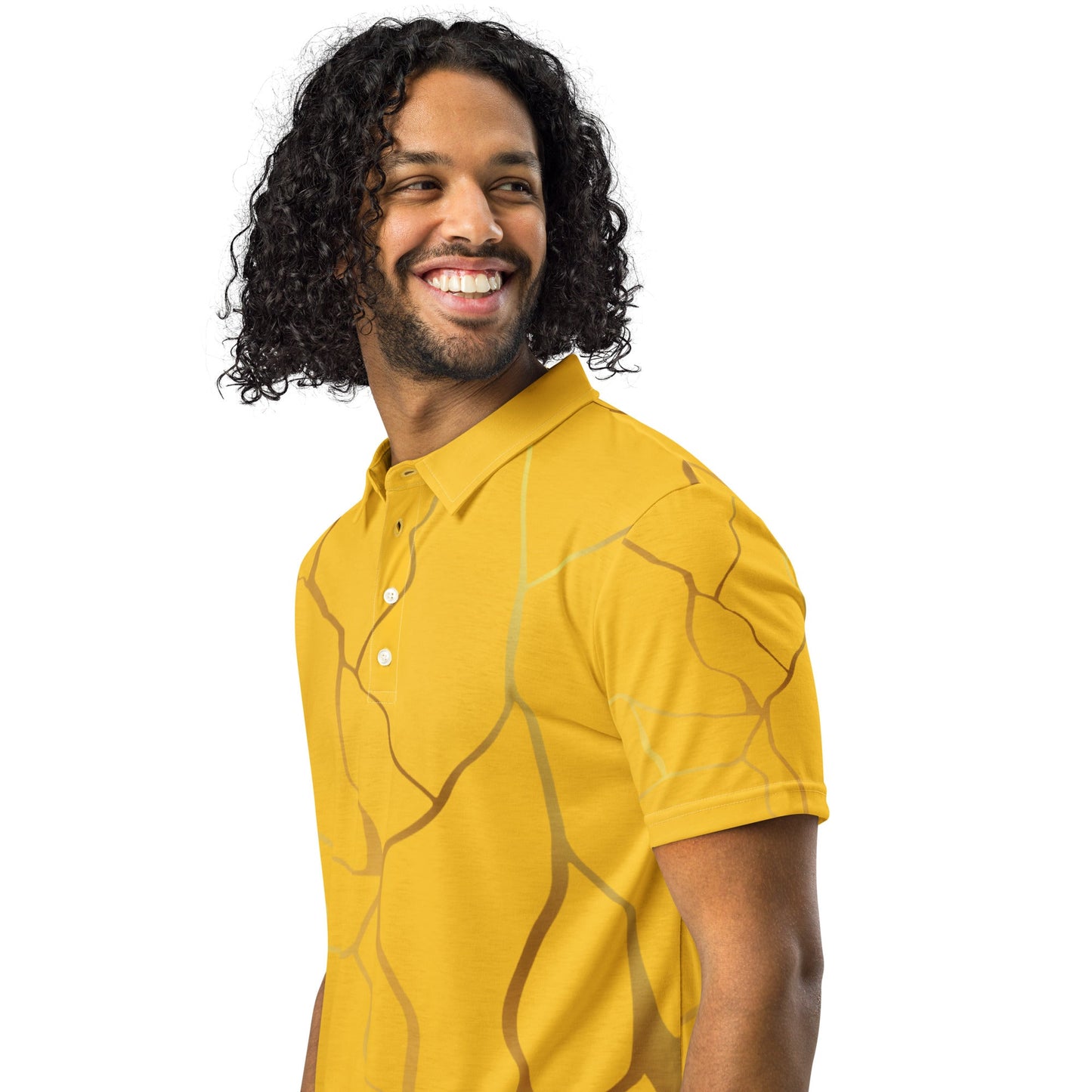 Polo cintré homme Prestige™ Jaune et Or Filament - Prestige SXM