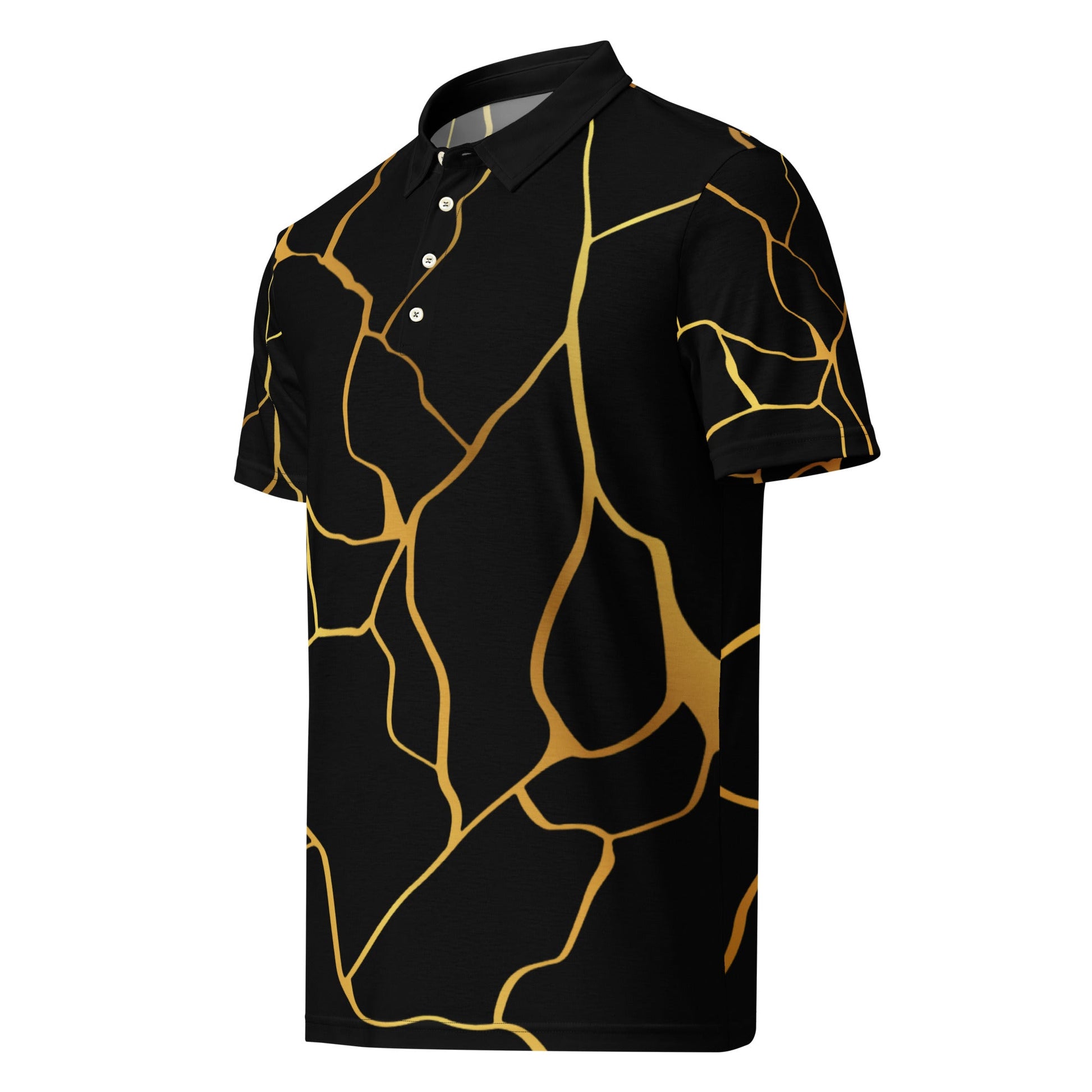 Polo cintré homme Prestige™ Noir et Or Filament - Prestige SXM