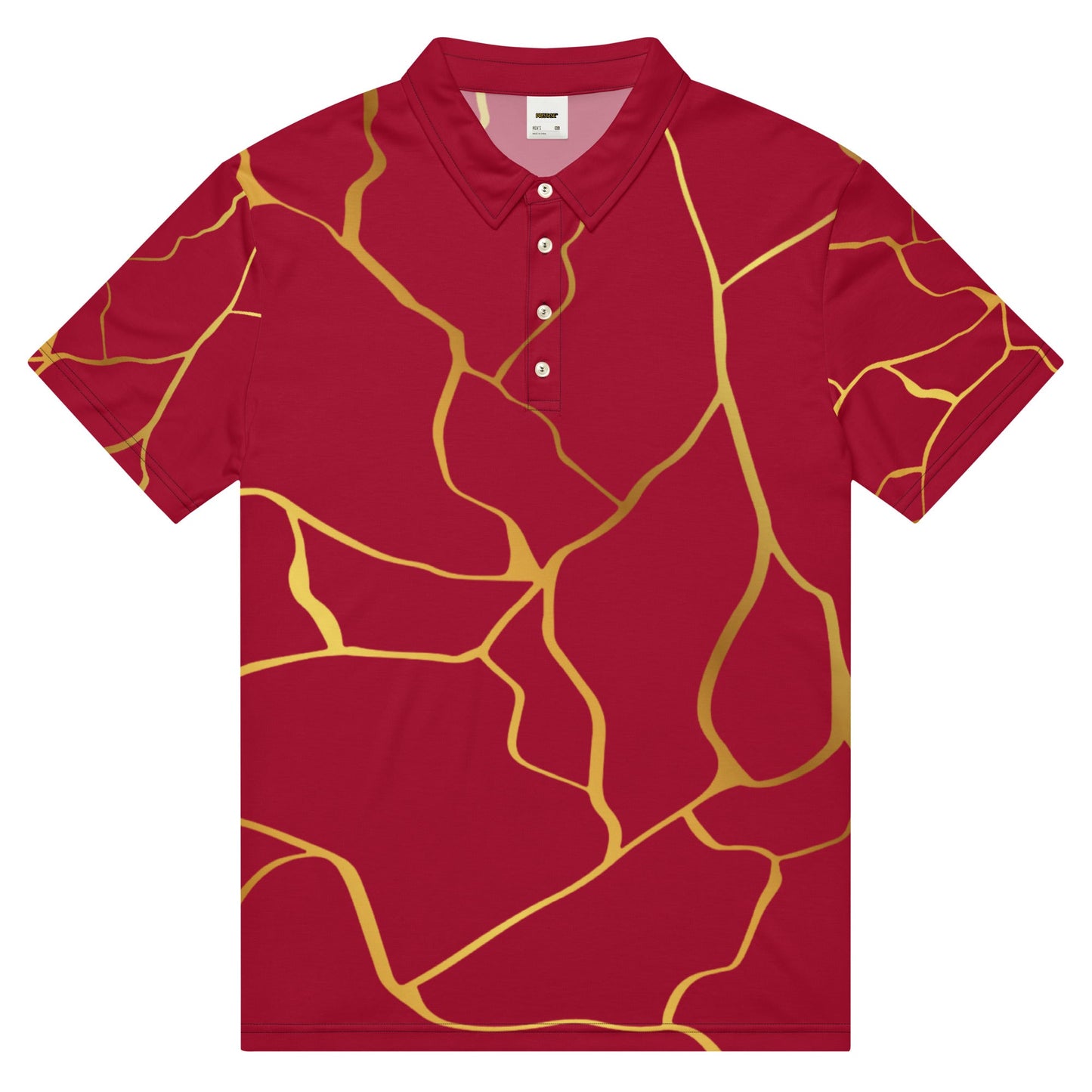 Polo cintré homme Prestige™ Vin et Or Filament - Prestige SXM