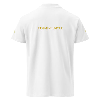 Polo piqué Prestige™ Premium unisexe "FIEREMENT UNIQUE" - Prestige SXM