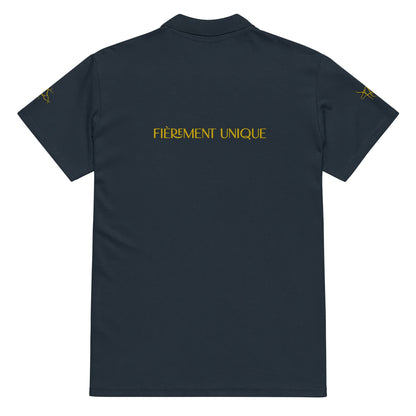 Polo piqué Prestige™ Premium unisexe "FIEREMENT UNIQUE" - Prestige SXM