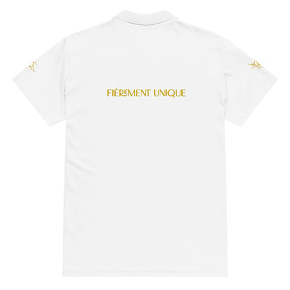 Polo piqué Prestige™ Premium unisexe "FIEREMENT UNIQUE" - Prestige SXM