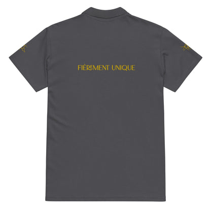 Polo piqué Prestige™ Premium unisexe "FIEREMENT UNIQUE" - Prestige SXM