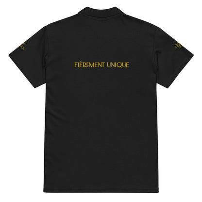 Polo piqué Prestige™ Premium unisexe "FIEREMENT UNIQUE" - Prestige SXM