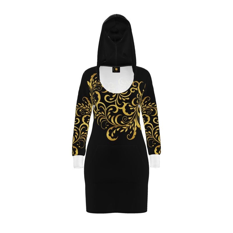 Robe à capuche Prestige™ Noir et Or Floraison - Prestige SXM