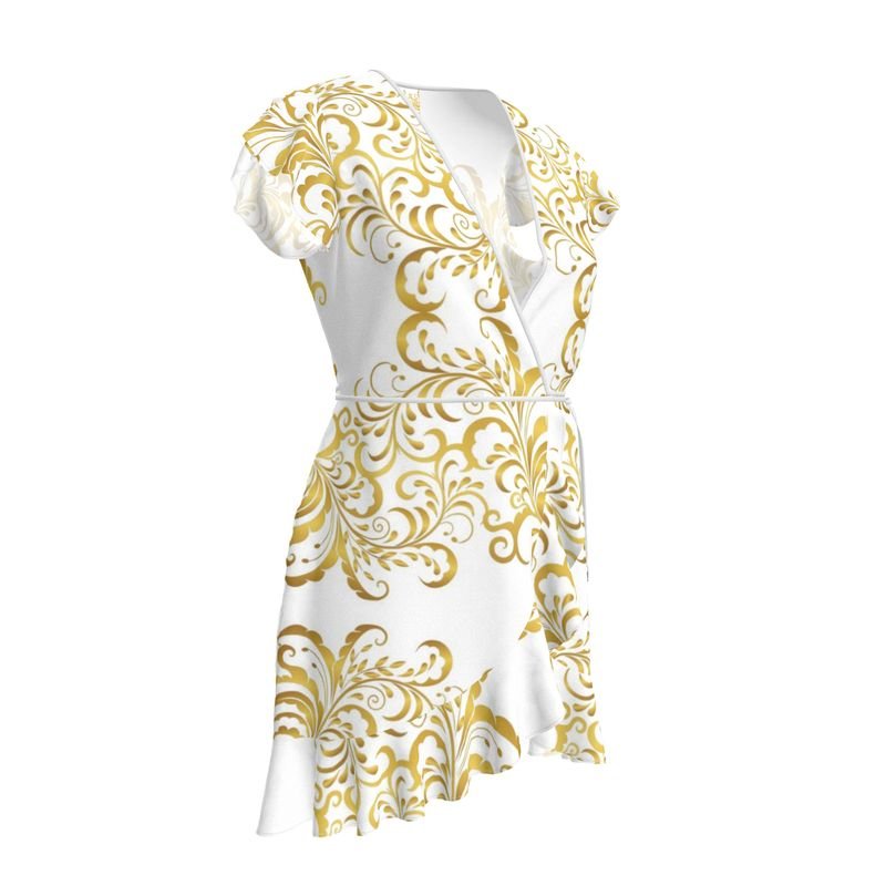 Robe à volants Prestige™ Blanc et Or Floraison - Prestige SXM