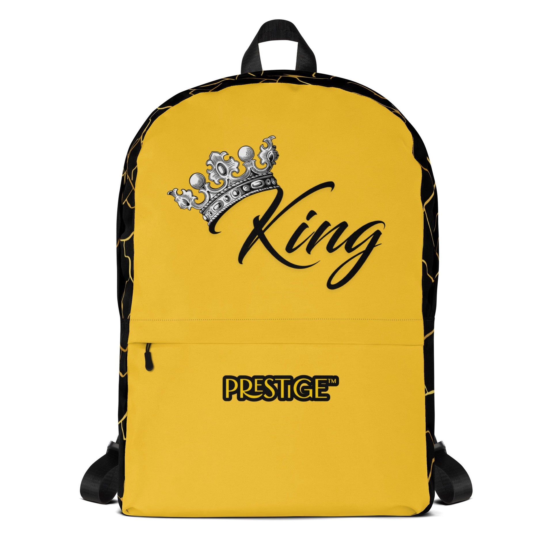 Sac à dos Prestige™ Noir et Jaune Filament d'Or "KING" - Prestige SXM