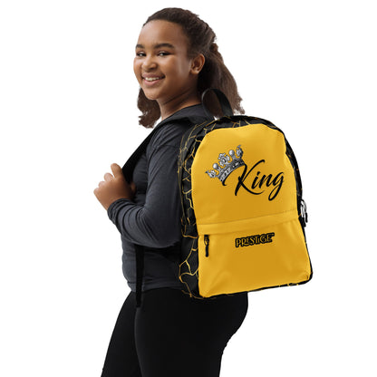 Sac à dos Prestige™ Noir et Jaune Filament d'Or "KING" - Prestige SXM