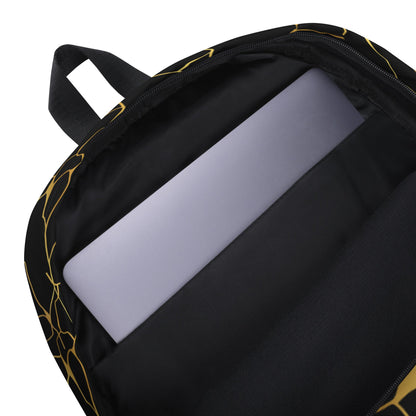 Sac à dos Prestige™ Noir et Jaune Filament d'Or "KING" - Prestige SXM