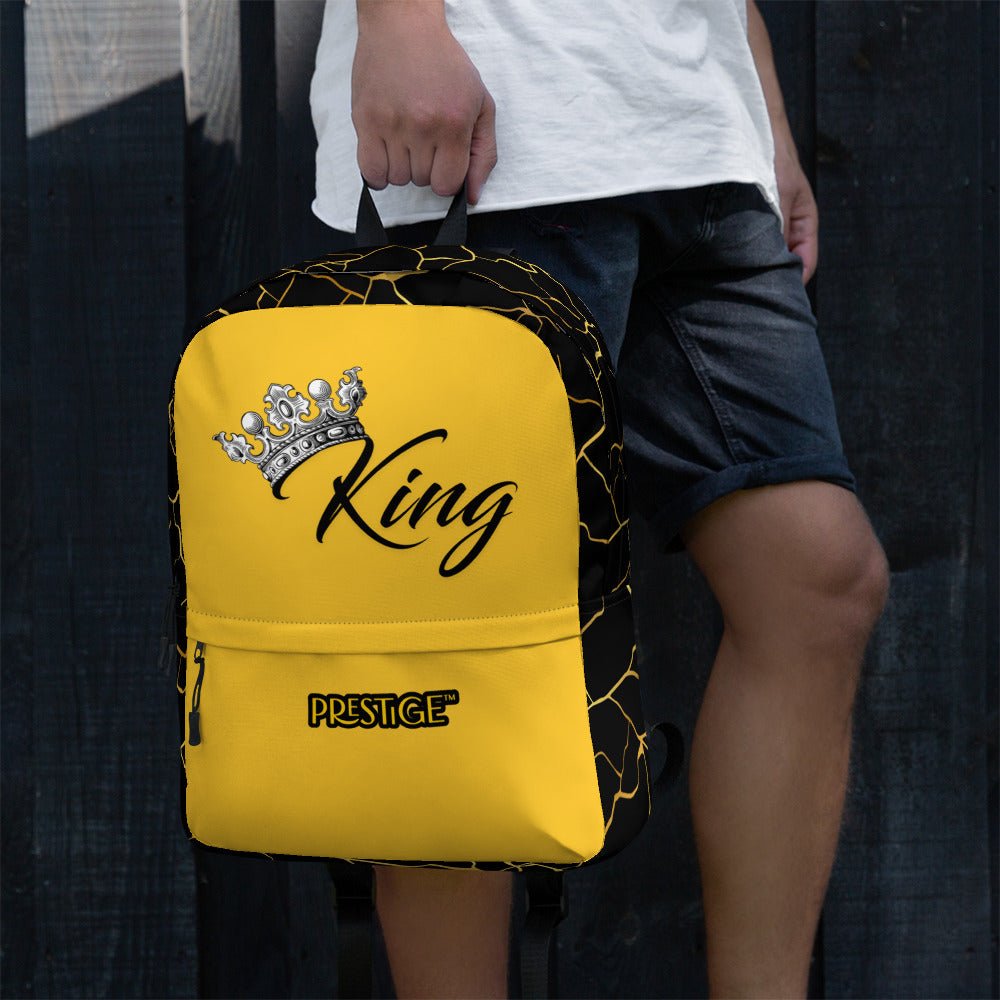 Sac à dos Prestige™ Noir et Jaune Filament d'Or "KING" - Prestige SXM