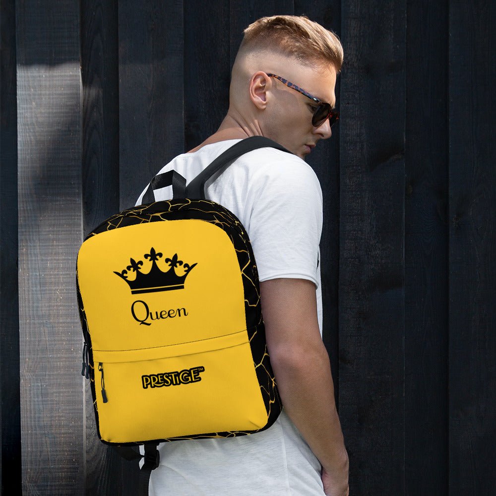 Sac à dos Prestige™ Noir et Jaune Filament d'Or "QUEEN" - Prestige SXM