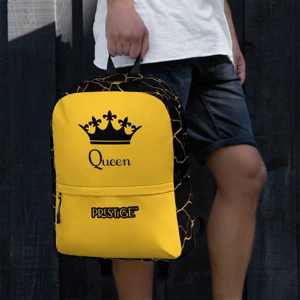 Sac à dos Prestige™ Noir et Jaune Filament d'Or "QUEEN" - Prestige SXM