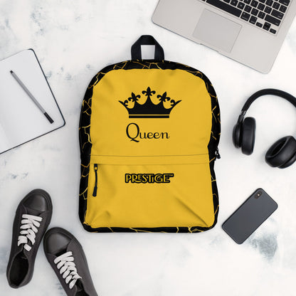 Sac à dos Prestige™ Noir et Jaune Filament d'Or "QUEEN" - Prestige SXM