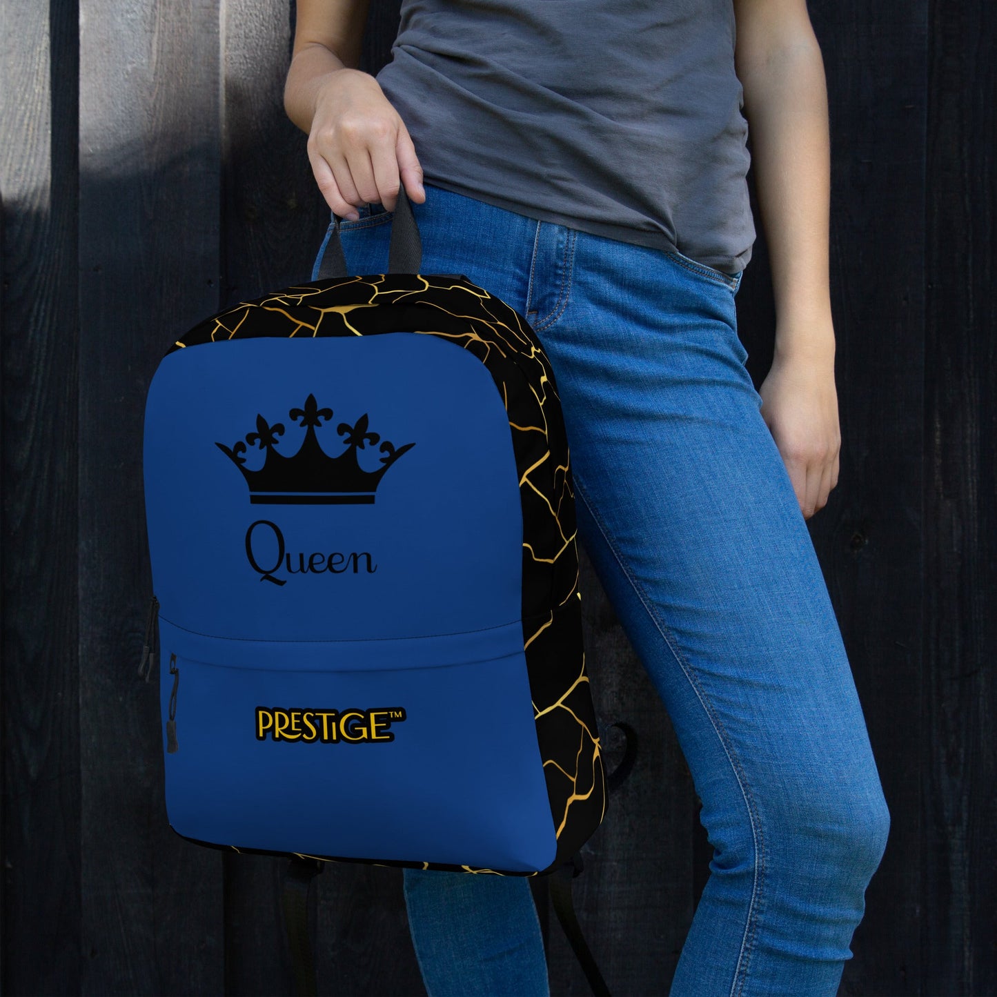 Sac à dos Prestige™ Noir et Navy Filament d'Or "QUEEN" - Prestige SXM