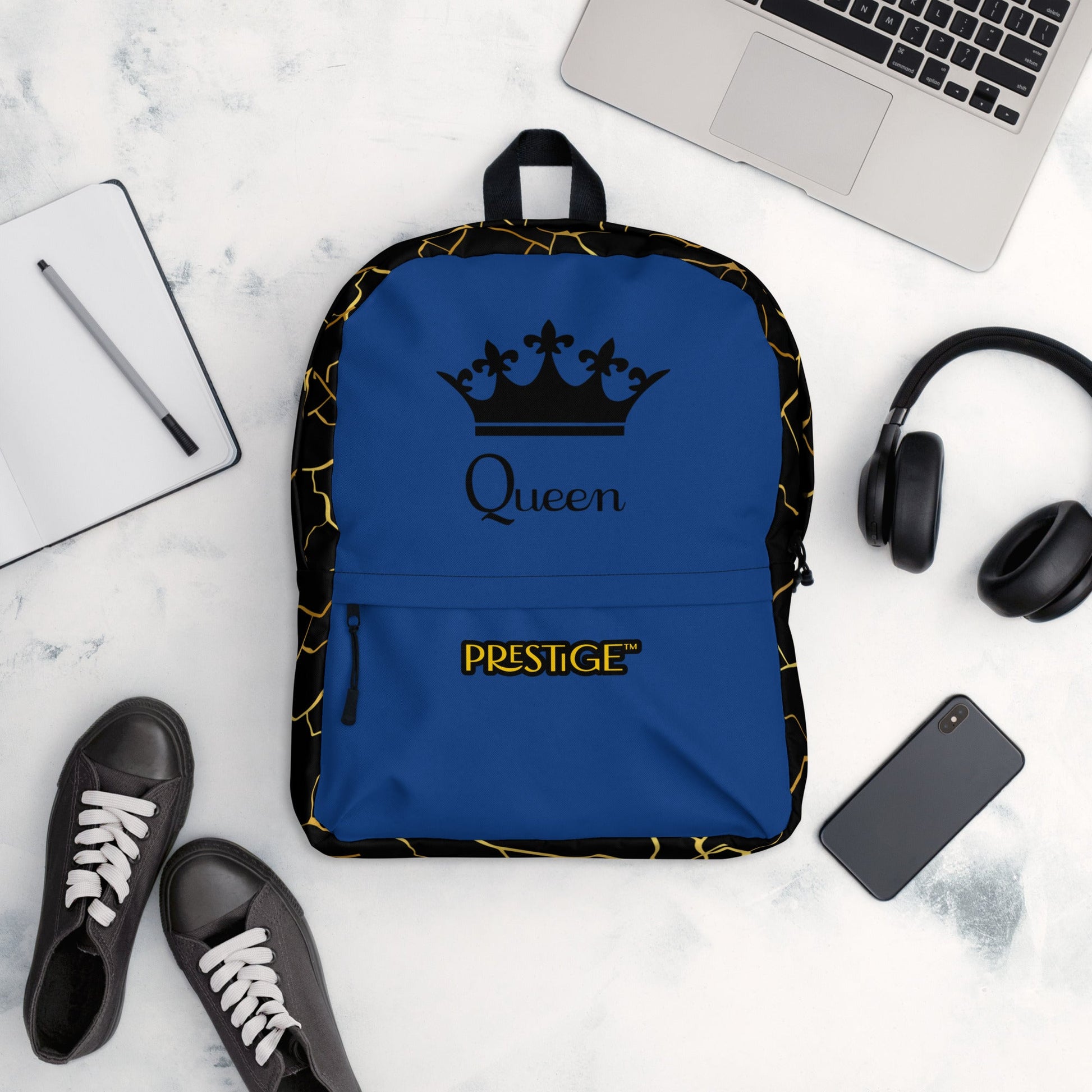 Sac à dos Prestige™ Noir et Navy Filament d'Or "QUEEN" - Prestige SXM