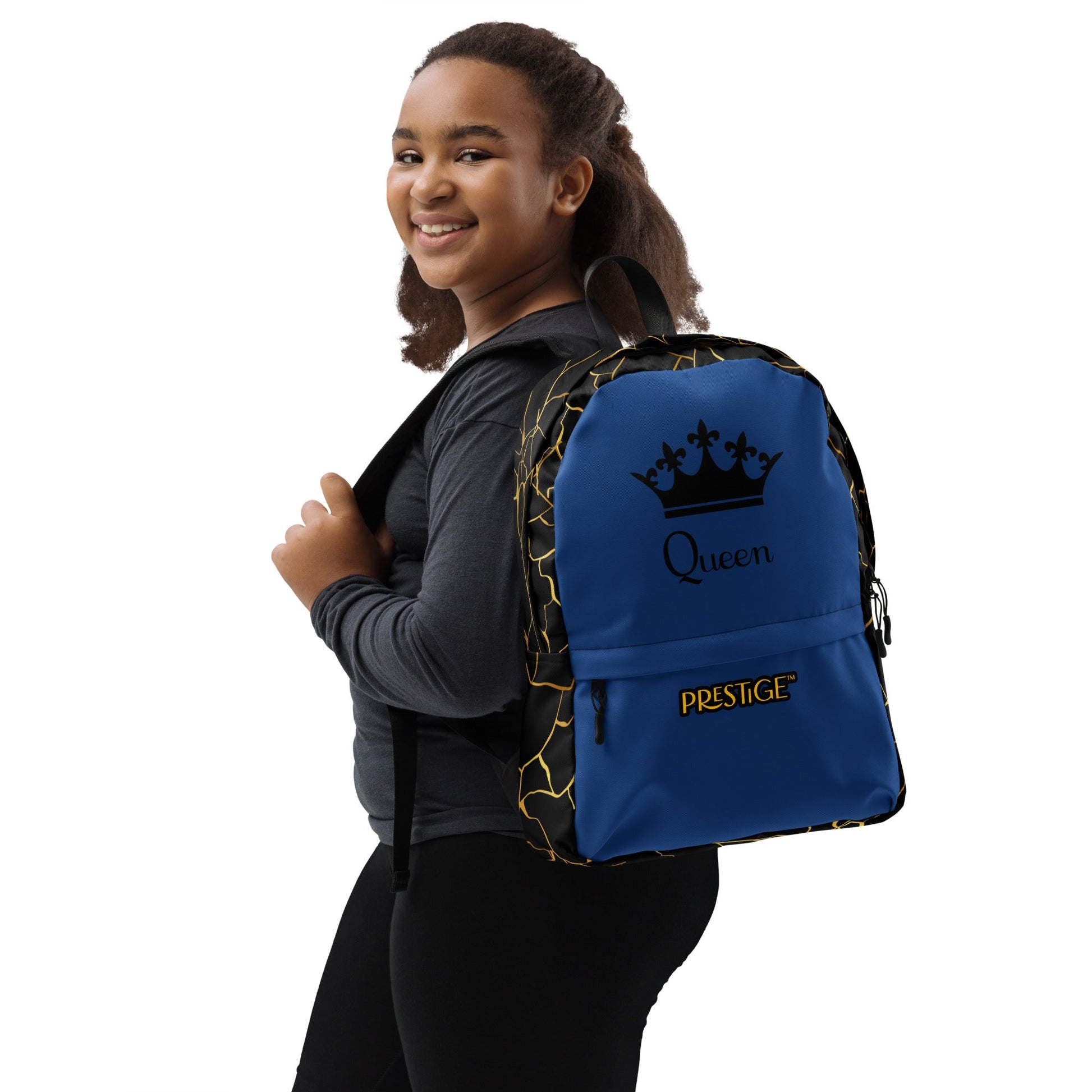 Sac à dos Prestige™ Noir et Navy Filament d'Or "QUEEN" - Prestige SXM