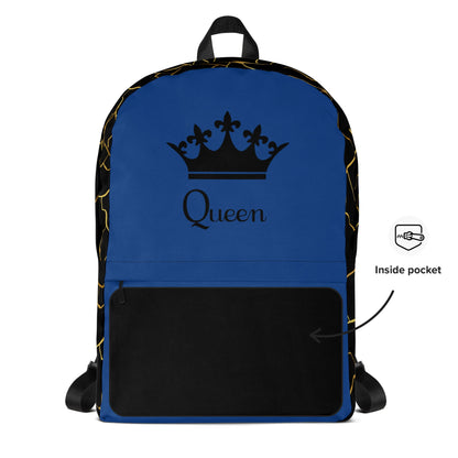 Sac à dos Prestige™ Noir et Navy Filament d'Or "QUEEN" - Prestige SXM