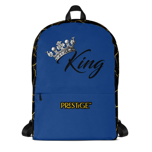 Sac à dos unisexe Prestige™ Noir et Navy Filament d'Or "KING" - Prestige SXM