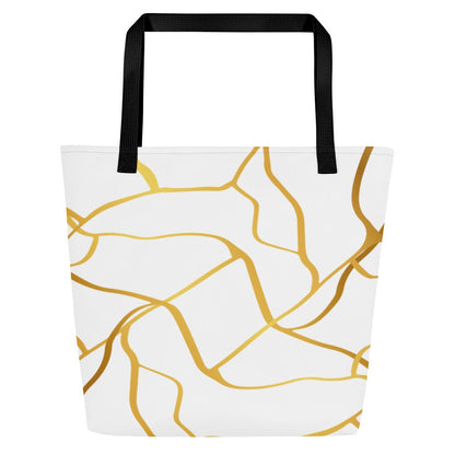 Sac Tote Prestige™ Blanc et Or Filament - Prestige SXM