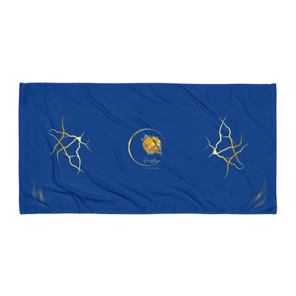 Serviette Prestige™ Bleu Royal et Or - Prestige SXM