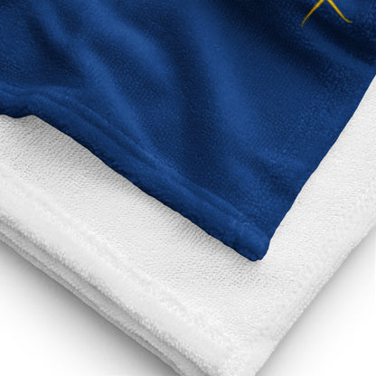 Serviette Prestige™ Bleu Royal et Or Dragon - Prestige SXM