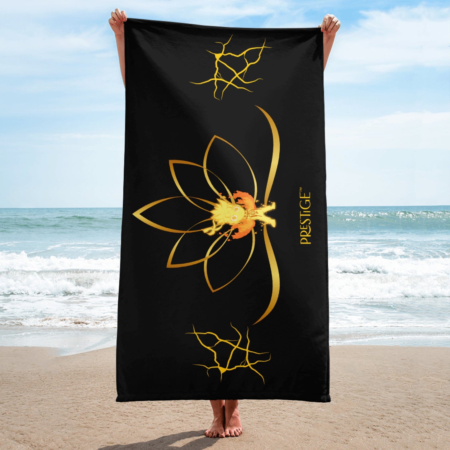 Serviette Prestige™ Lotus Noir et Or Naruto - Prestige SXM