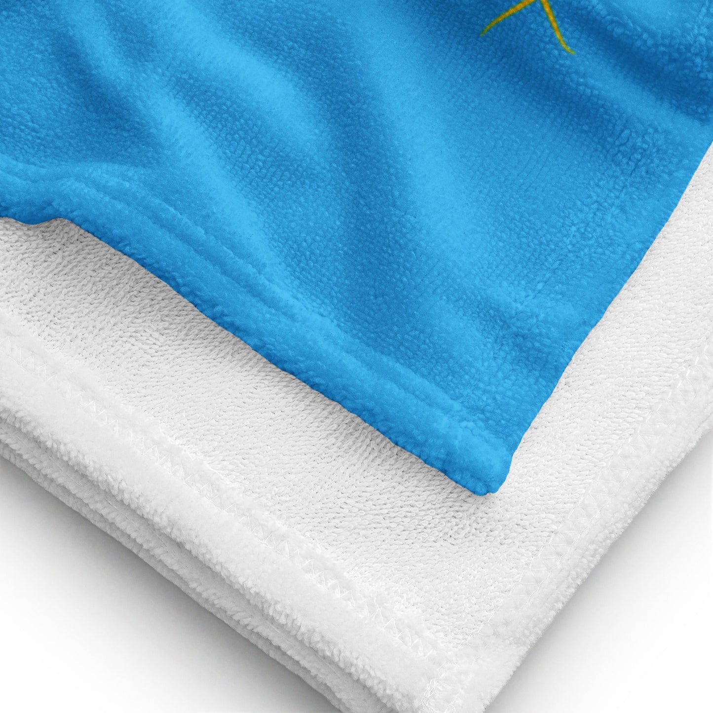 Serviette Prestige™ LOVE SXM Bleu Turquoise et Or - Prestige SXM