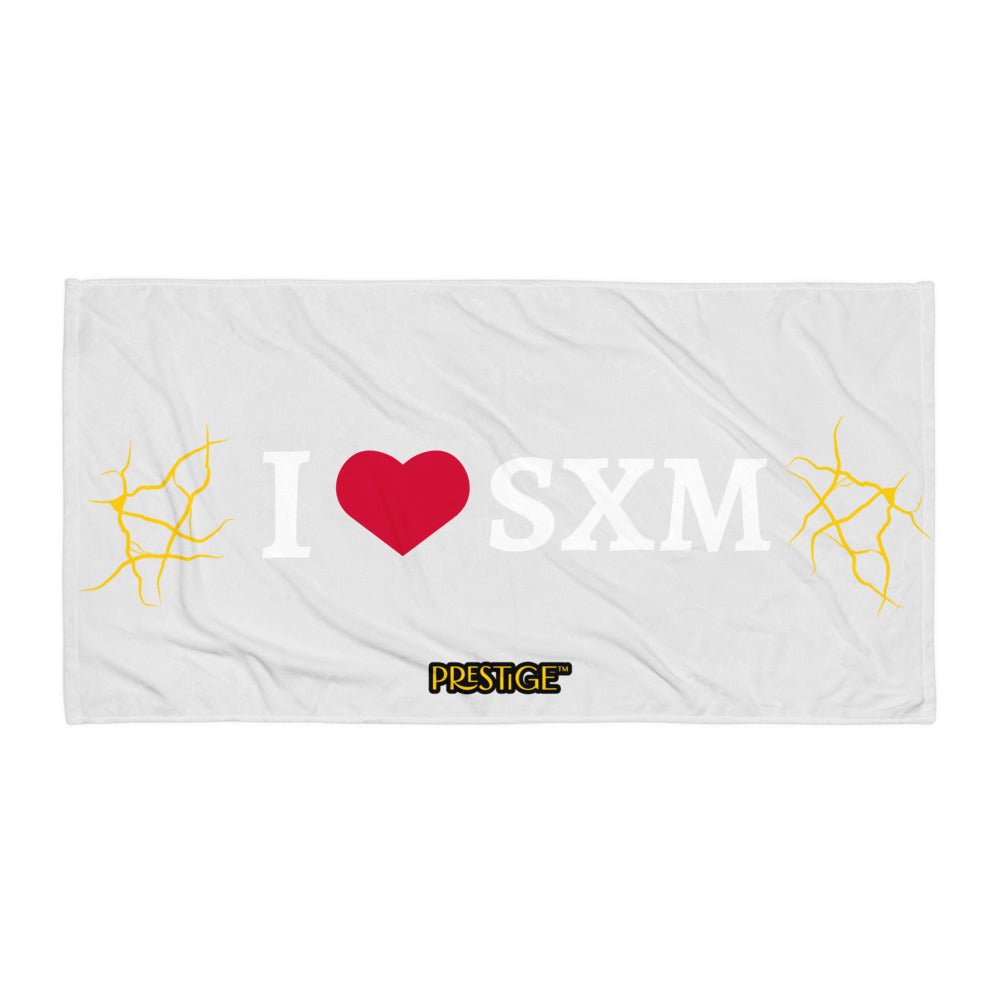 Serviette Prestige™ LOVE SXM Gris Claire et Or - Prestige SXM