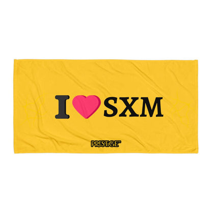 Serviette Prestige™ LOVE SXM Jaune et Or - Prestige SXM