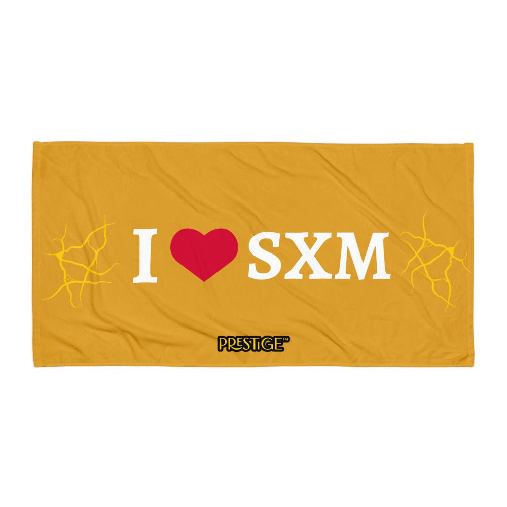 Serviette Prestige™ LOVE SXM Moutarde et Or - Prestige SXM