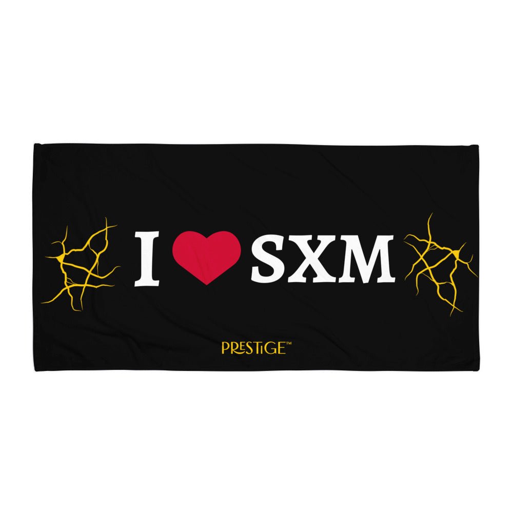 Serviette Prestige™ LOVE SXM Noir et Or - Prestige SXM