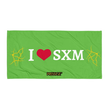 Serviette Prestige™ LOVE SXM Vert Pomme et Or - Prestige SXM